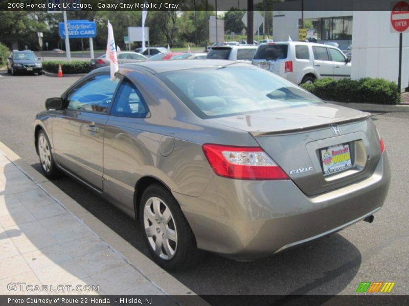 Galaxy Gray Metallic / Gray 2008 Honda Civic LX Coupe