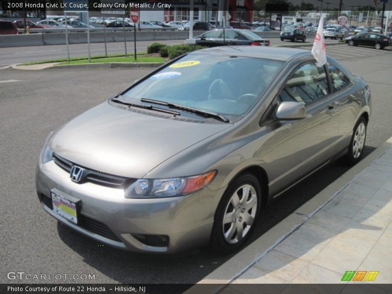 Galaxy Gray Metallic / Gray 2008 Honda Civic LX Coupe