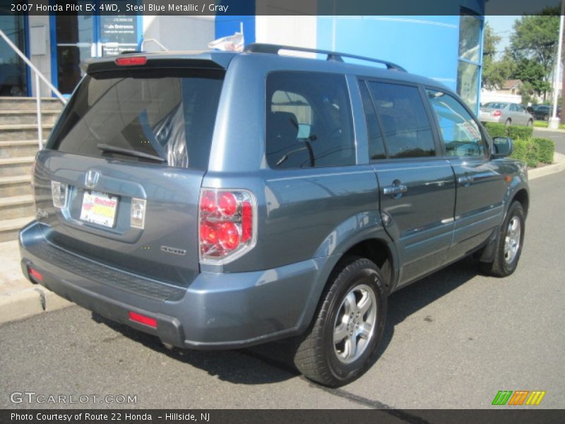 Steel Blue Metallic / Gray 2007 Honda Pilot EX 4WD