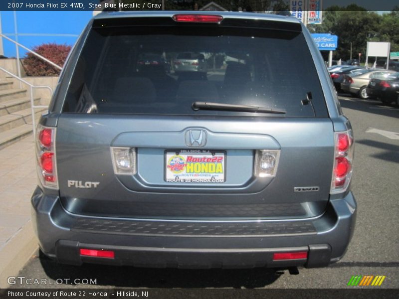 Steel Blue Metallic / Gray 2007 Honda Pilot EX 4WD