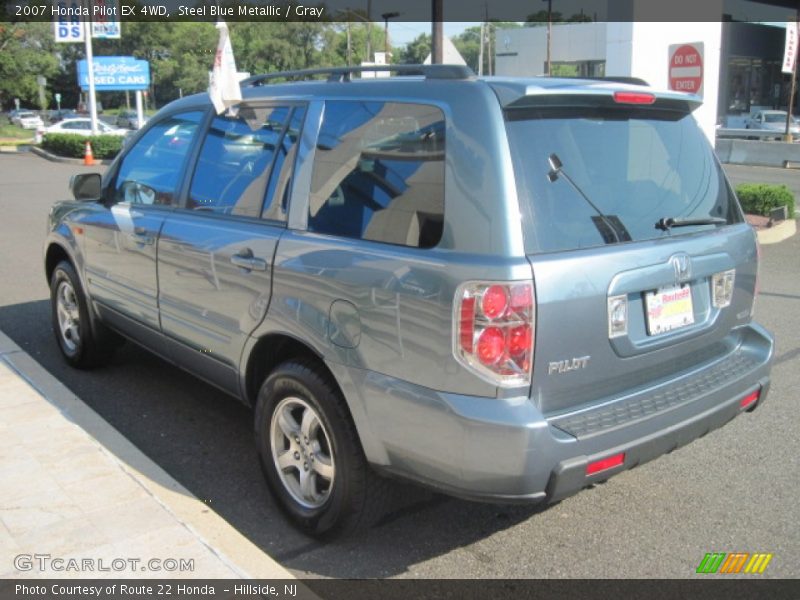 Steel Blue Metallic / Gray 2007 Honda Pilot EX 4WD