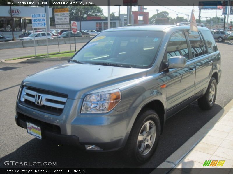 Steel Blue Metallic / Gray 2007 Honda Pilot EX 4WD