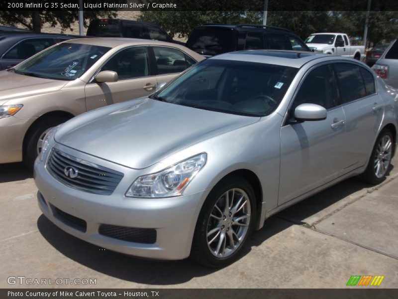 Liquid Platinum Silver / Graphite 2008 Infiniti G 35 Sedan