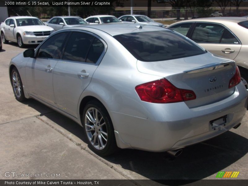 Liquid Platinum Silver / Graphite 2008 Infiniti G 35 Sedan