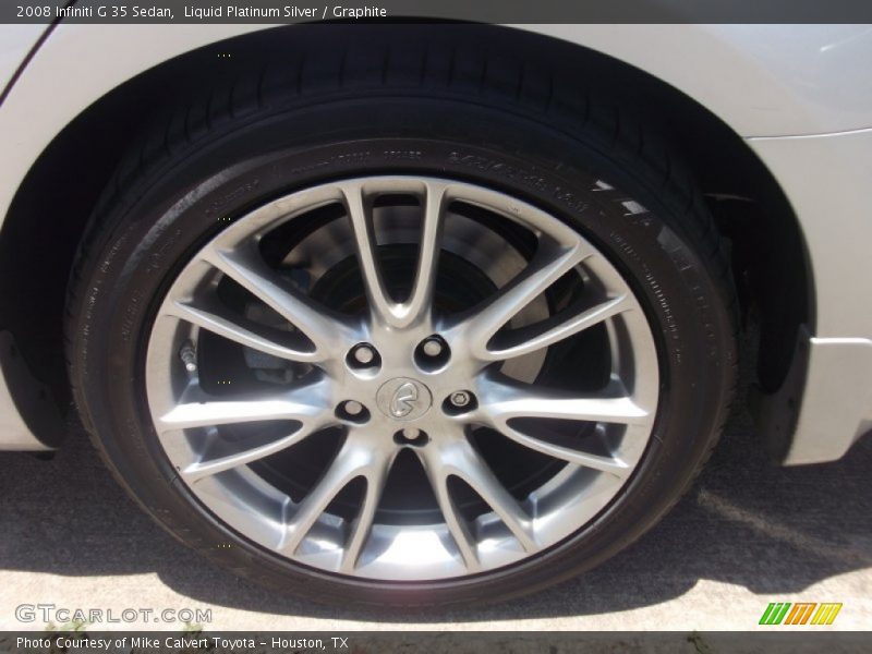 Liquid Platinum Silver / Graphite 2008 Infiniti G 35 Sedan