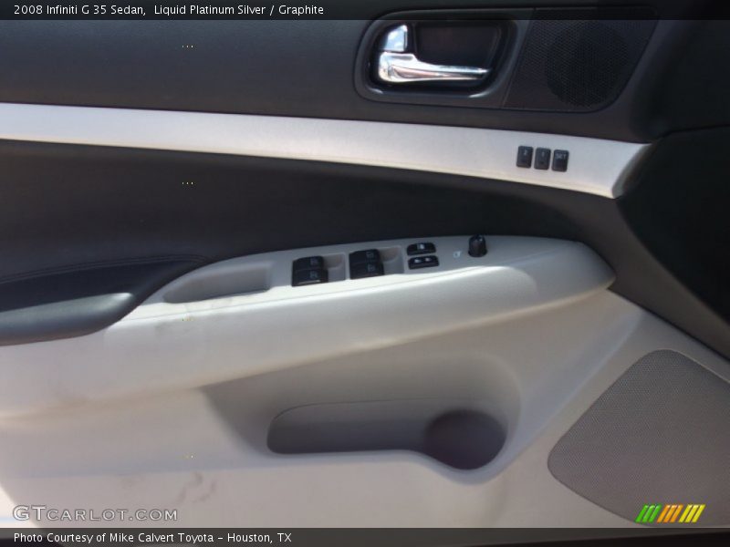 Liquid Platinum Silver / Graphite 2008 Infiniti G 35 Sedan
