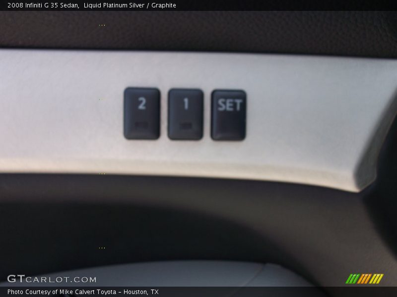 Liquid Platinum Silver / Graphite 2008 Infiniti G 35 Sedan