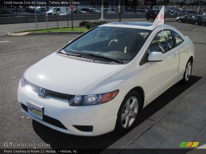Taffeta White / Ivory 2008 Honda Civic EX Coupe