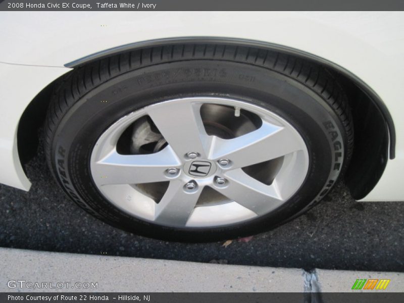 Taffeta White / Ivory 2008 Honda Civic EX Coupe