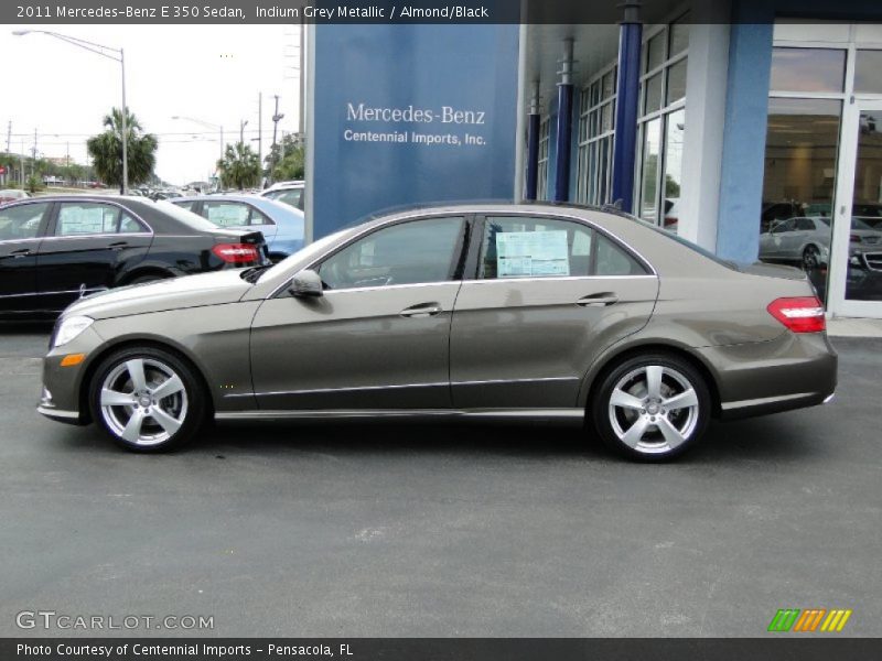 Indium Grey Metallic / Almond/Black 2011 Mercedes-Benz E 350 Sedan