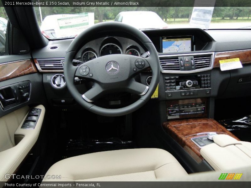 Indium Grey Metallic / Almond/Black 2011 Mercedes-Benz E 350 Sedan