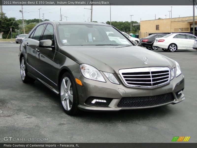 Indium Grey Metallic / Almond/Black 2011 Mercedes-Benz E 350 Sedan