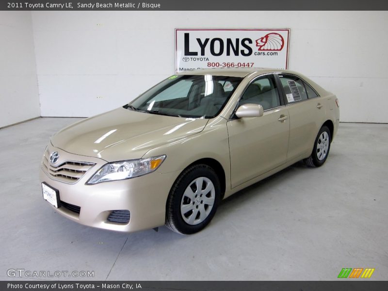 Sandy Beach Metallic / Bisque 2011 Toyota Camry LE