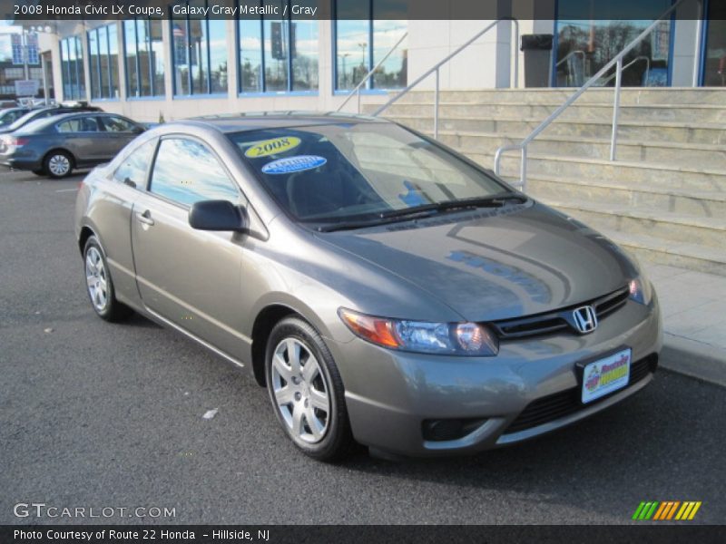 Galaxy Gray Metallic / Gray 2008 Honda Civic LX Coupe