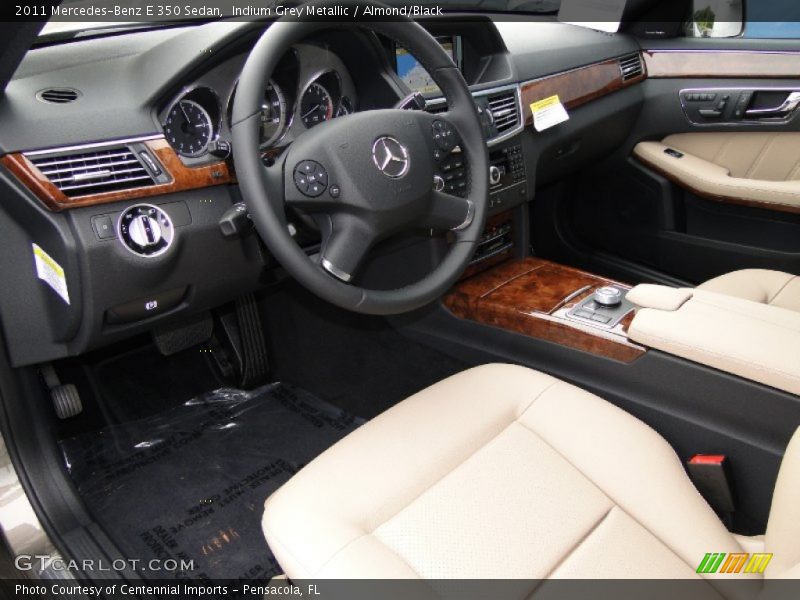Indium Grey Metallic / Almond/Black 2011 Mercedes-Benz E 350 Sedan