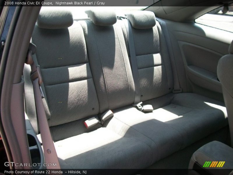 Nighthawk Black Pearl / Gray 2008 Honda Civic EX Coupe
