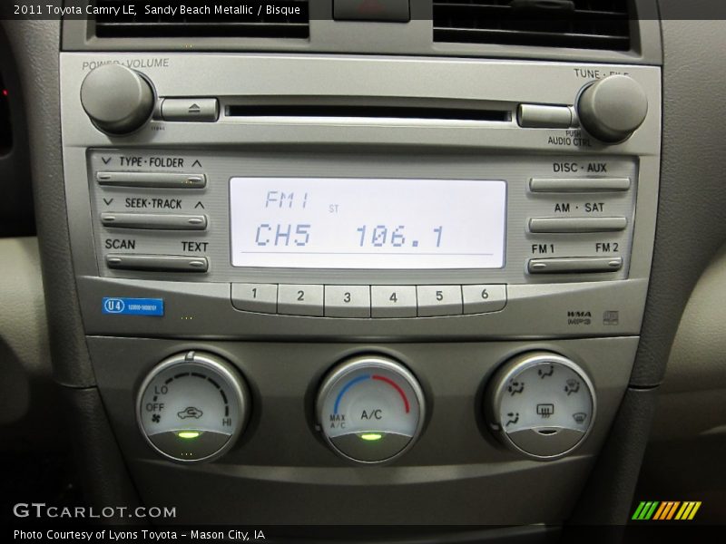 Sandy Beach Metallic / Bisque 2011 Toyota Camry LE