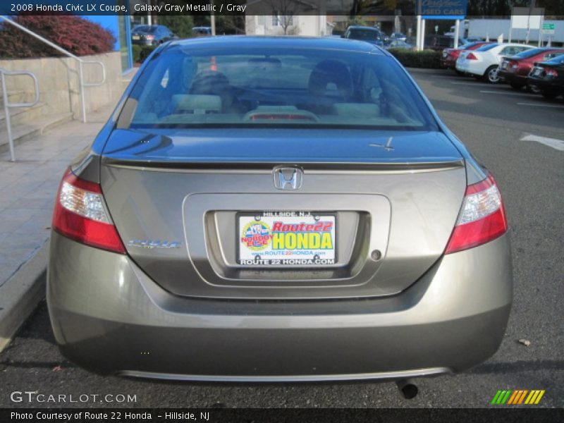 Galaxy Gray Metallic / Gray 2008 Honda Civic LX Coupe