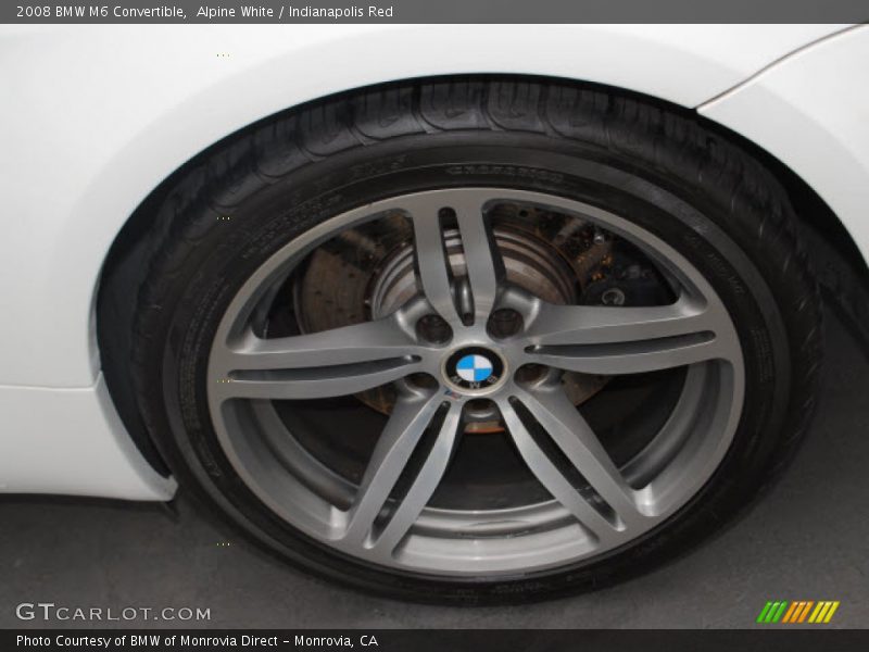 Alpine White / Indianapolis Red 2008 BMW M6 Convertible