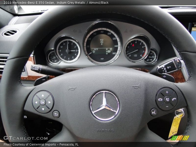 Indium Grey Metallic / Almond/Black 2011 Mercedes-Benz E 350 Sedan