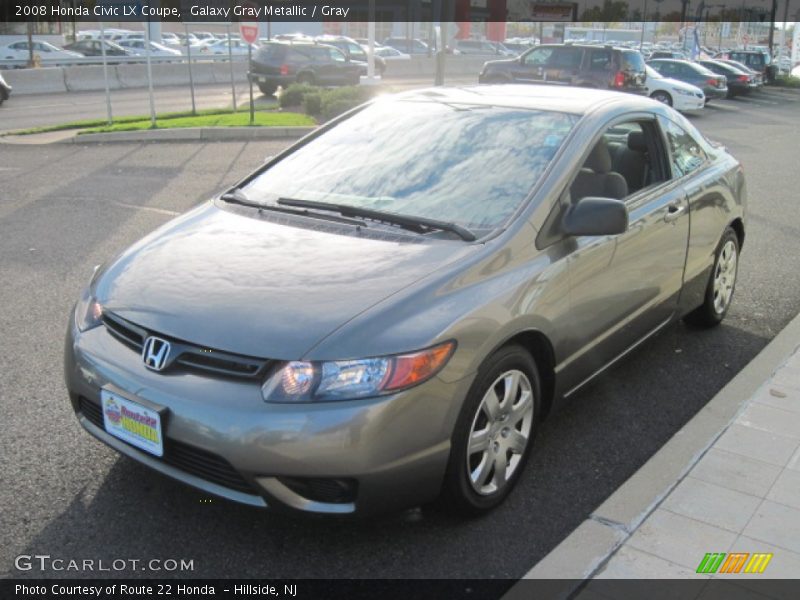 Galaxy Gray Metallic / Gray 2008 Honda Civic LX Coupe