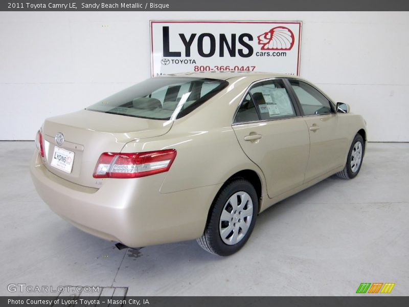 Sandy Beach Metallic / Bisque 2011 Toyota Camry LE