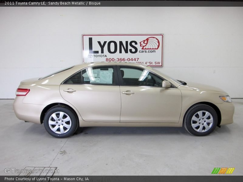 Sandy Beach Metallic / Bisque 2011 Toyota Camry LE