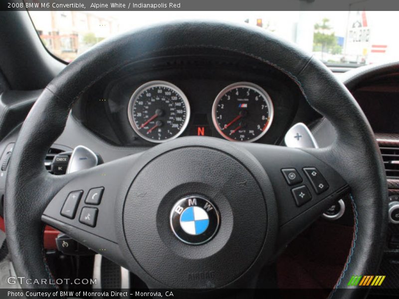 Alpine White / Indianapolis Red 2008 BMW M6 Convertible