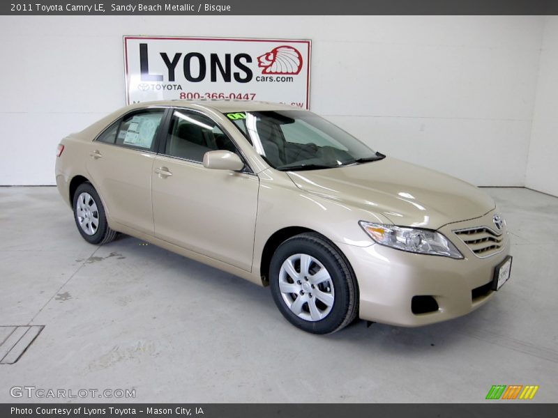 Sandy Beach Metallic / Bisque 2011 Toyota Camry LE