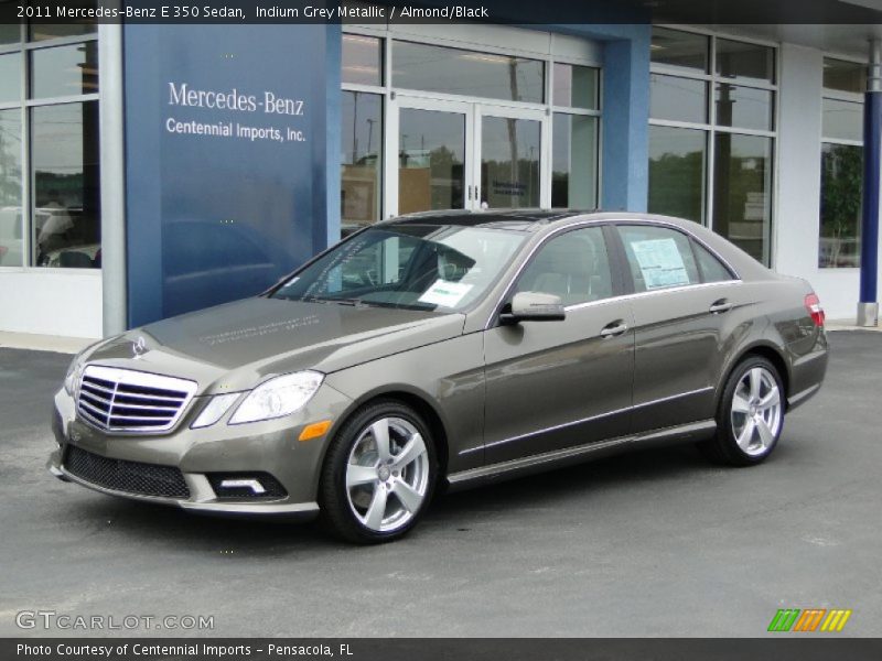 Indium Grey Metallic / Almond/Black 2011 Mercedes-Benz E 350 Sedan