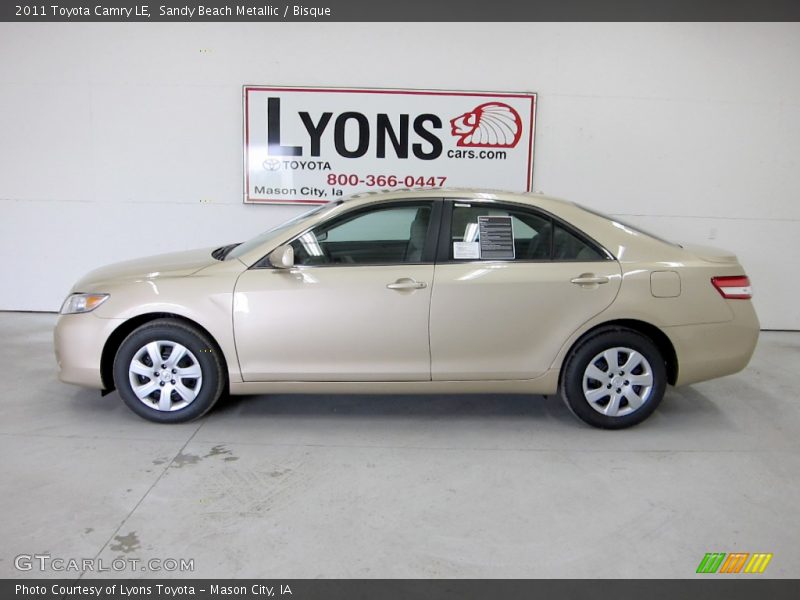 Sandy Beach Metallic / Bisque 2011 Toyota Camry LE