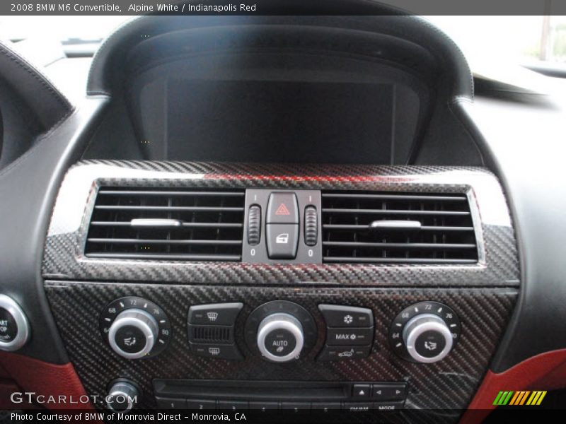 Alpine White / Indianapolis Red 2008 BMW M6 Convertible