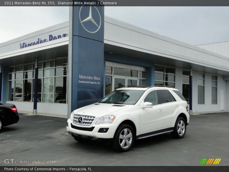 Diamond White Metallic / Cashmere 2011 Mercedes-Benz ML 350