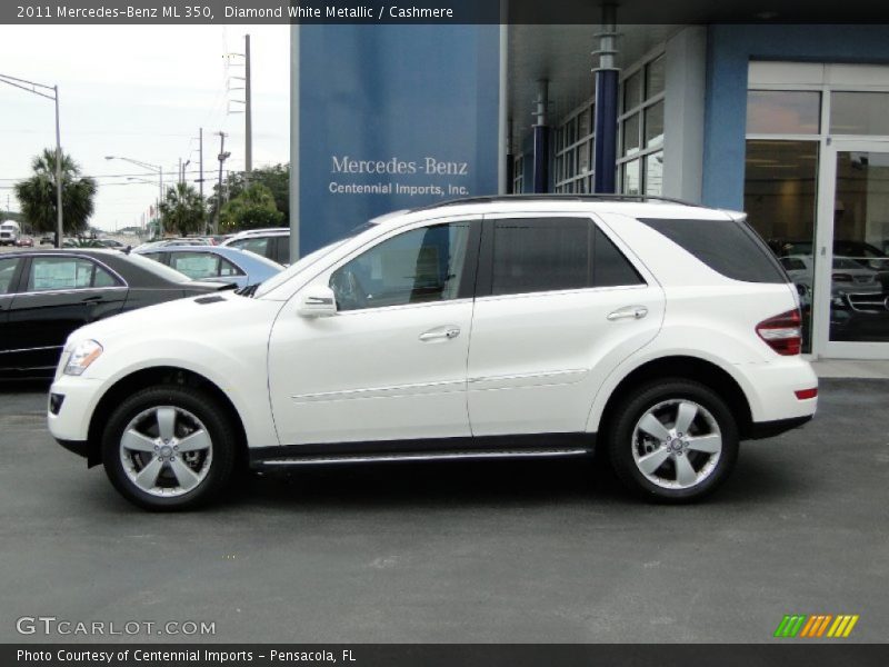 Diamond White Metallic / Cashmere 2011 Mercedes-Benz ML 350