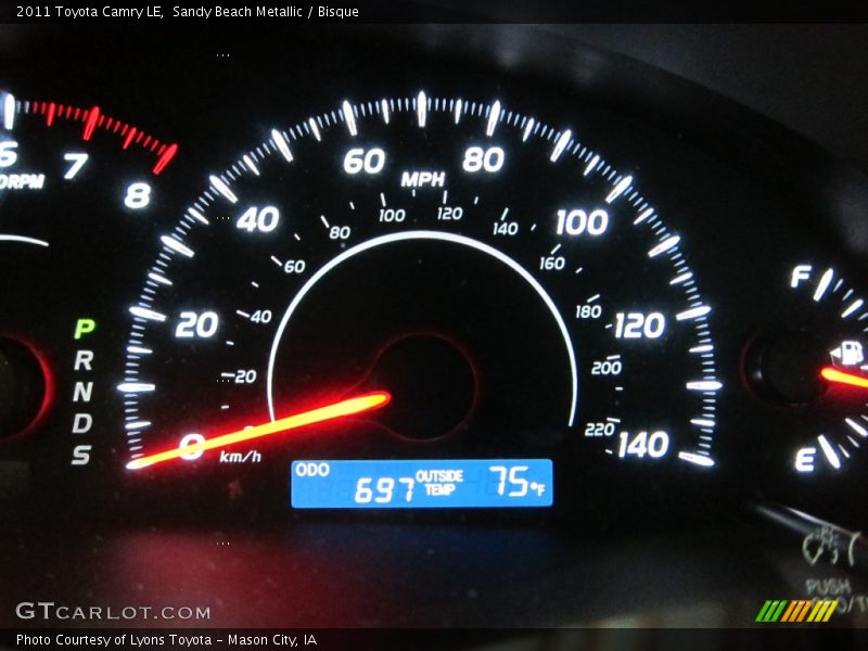 Sandy Beach Metallic / Bisque 2011 Toyota Camry LE