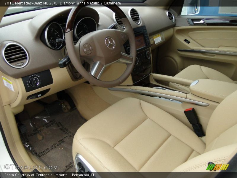 Diamond White Metallic / Cashmere 2011 Mercedes-Benz ML 350