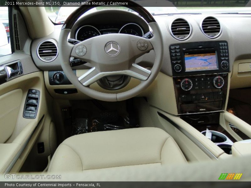 Diamond White Metallic / Cashmere 2011 Mercedes-Benz ML 350