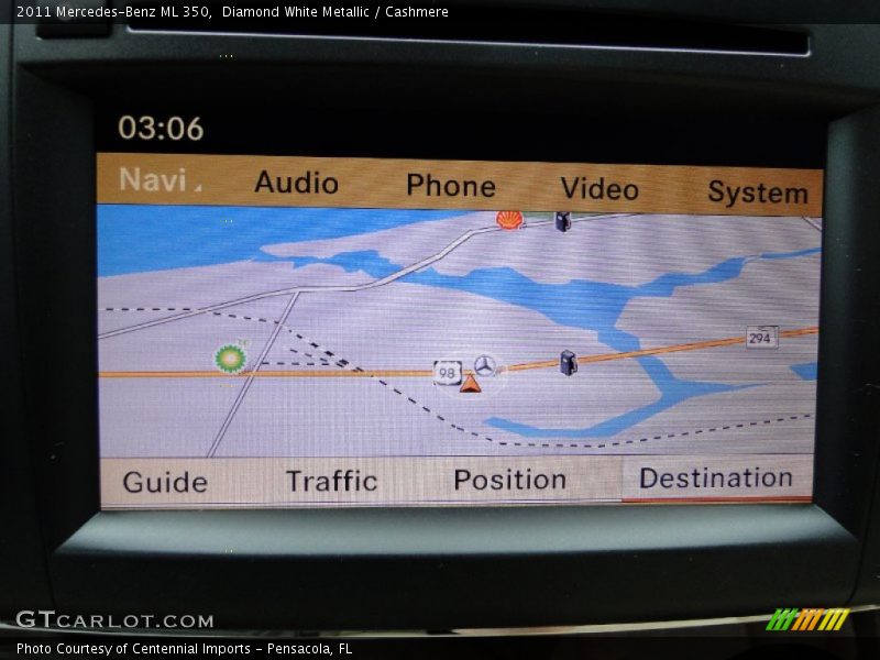 Diamond White Metallic / Cashmere 2011 Mercedes-Benz ML 350