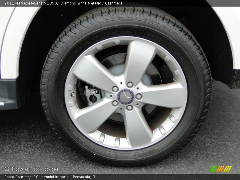 Diamond White Metallic / Cashmere 2011 Mercedes-Benz ML 350