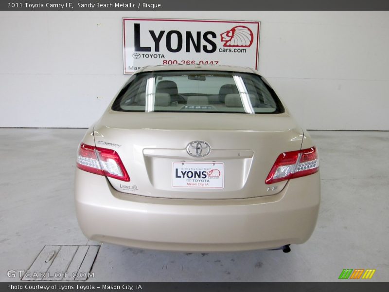Sandy Beach Metallic / Bisque 2011 Toyota Camry LE