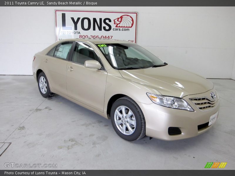 Sandy Beach Metallic / Bisque 2011 Toyota Camry LE