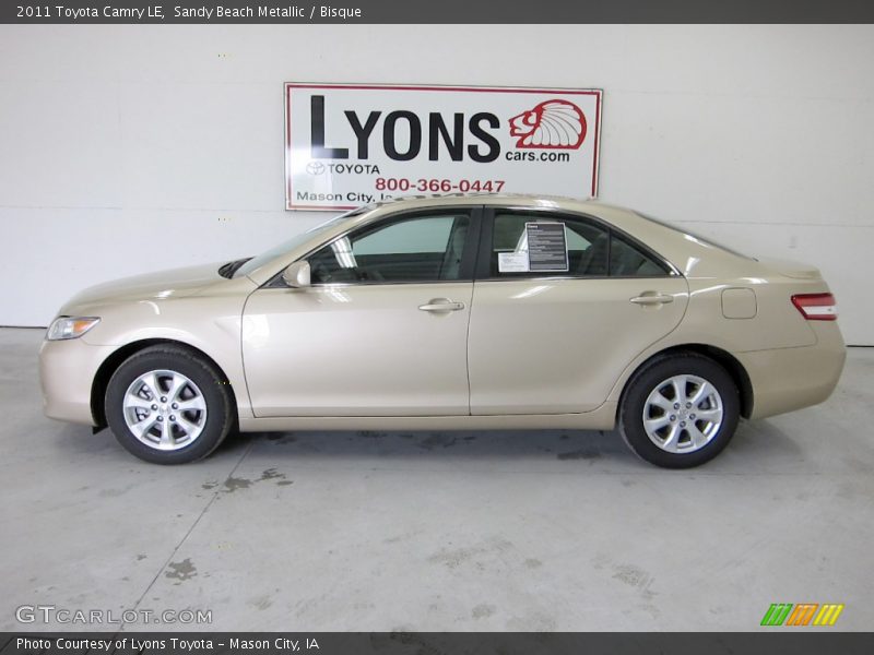 Sandy Beach Metallic / Bisque 2011 Toyota Camry LE