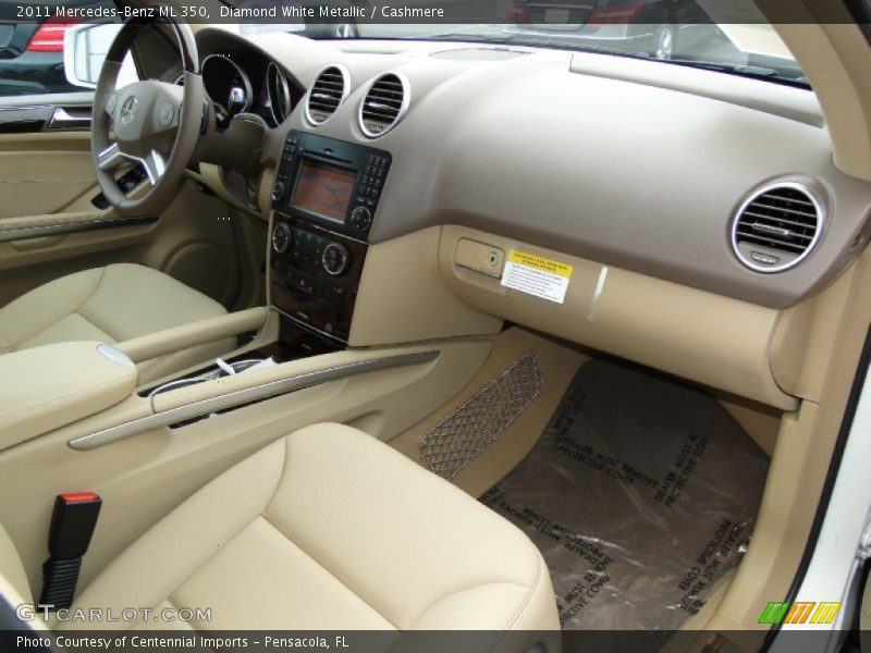 Diamond White Metallic / Cashmere 2011 Mercedes-Benz ML 350