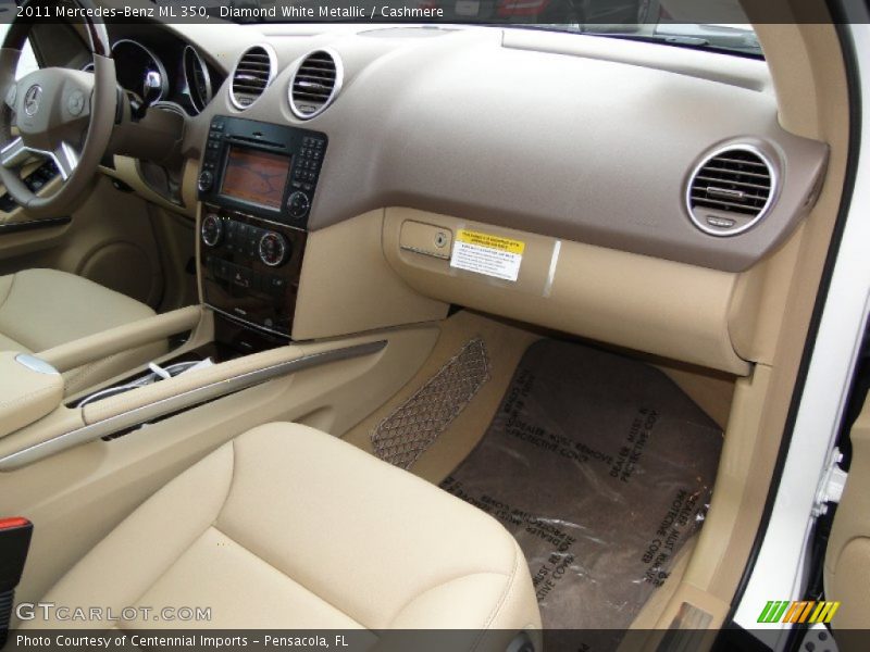 Diamond White Metallic / Cashmere 2011 Mercedes-Benz ML 350