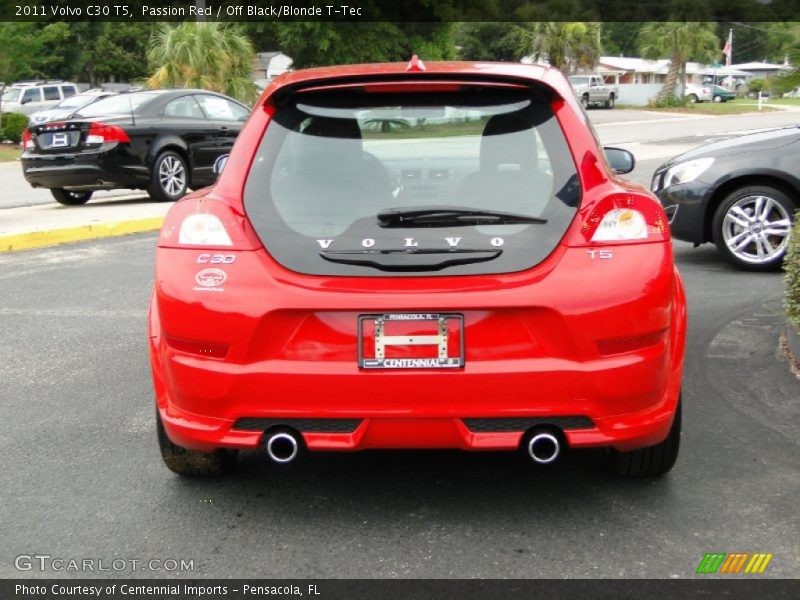 Passion Red / Off Black/Blonde T-Tec 2011 Volvo C30 T5