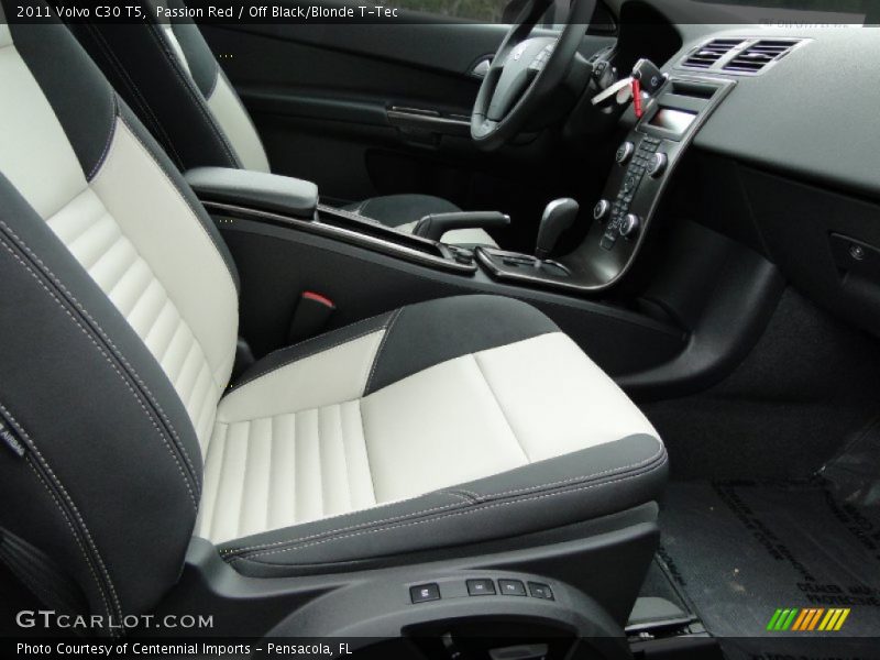  2011 C30 T5 Off Black/Blonde T-Tec Interior