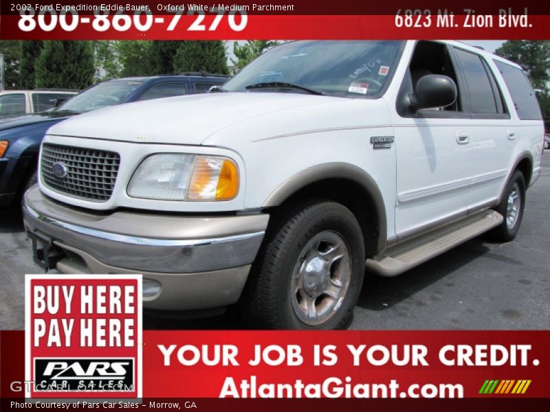 Oxford White / Medium Parchment 2002 Ford Expedition Eddie Bauer