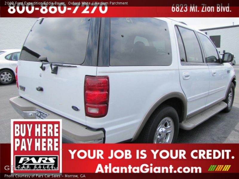 Oxford White / Medium Parchment 2002 Ford Expedition Eddie Bauer