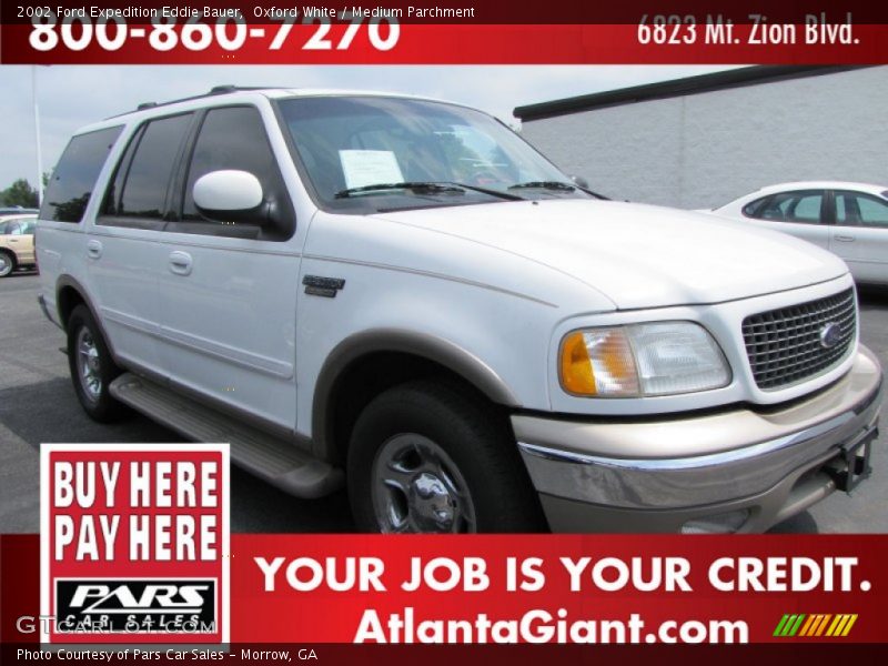 Oxford White / Medium Parchment 2002 Ford Expedition Eddie Bauer