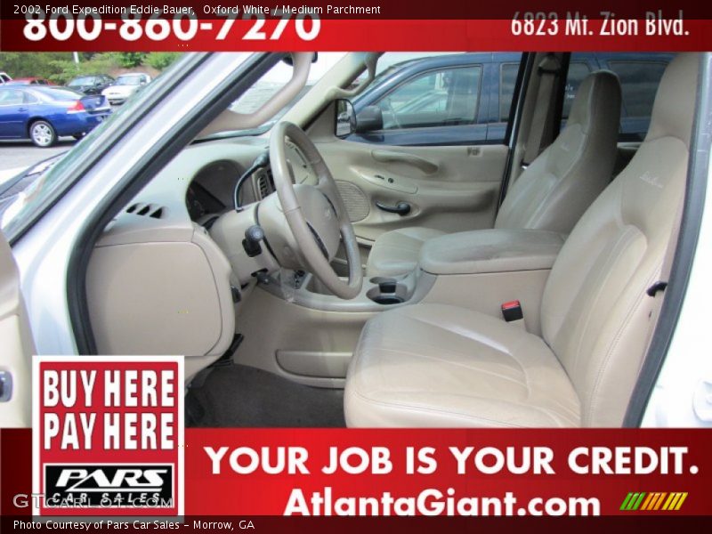 Oxford White / Medium Parchment 2002 Ford Expedition Eddie Bauer